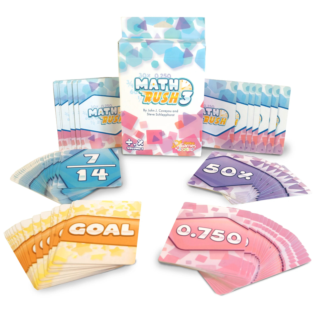 Math Rush 3: Fractions, Decimals, & Percentages