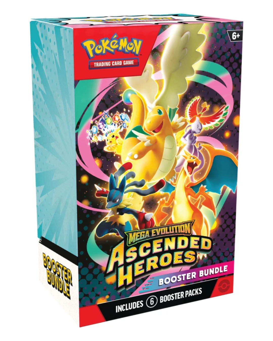 Pokémon TCG: Mega Evolution–Ascended Heroes Booster Bundle ( 6 Packs )